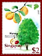 Singapore Nutmeg Stamp