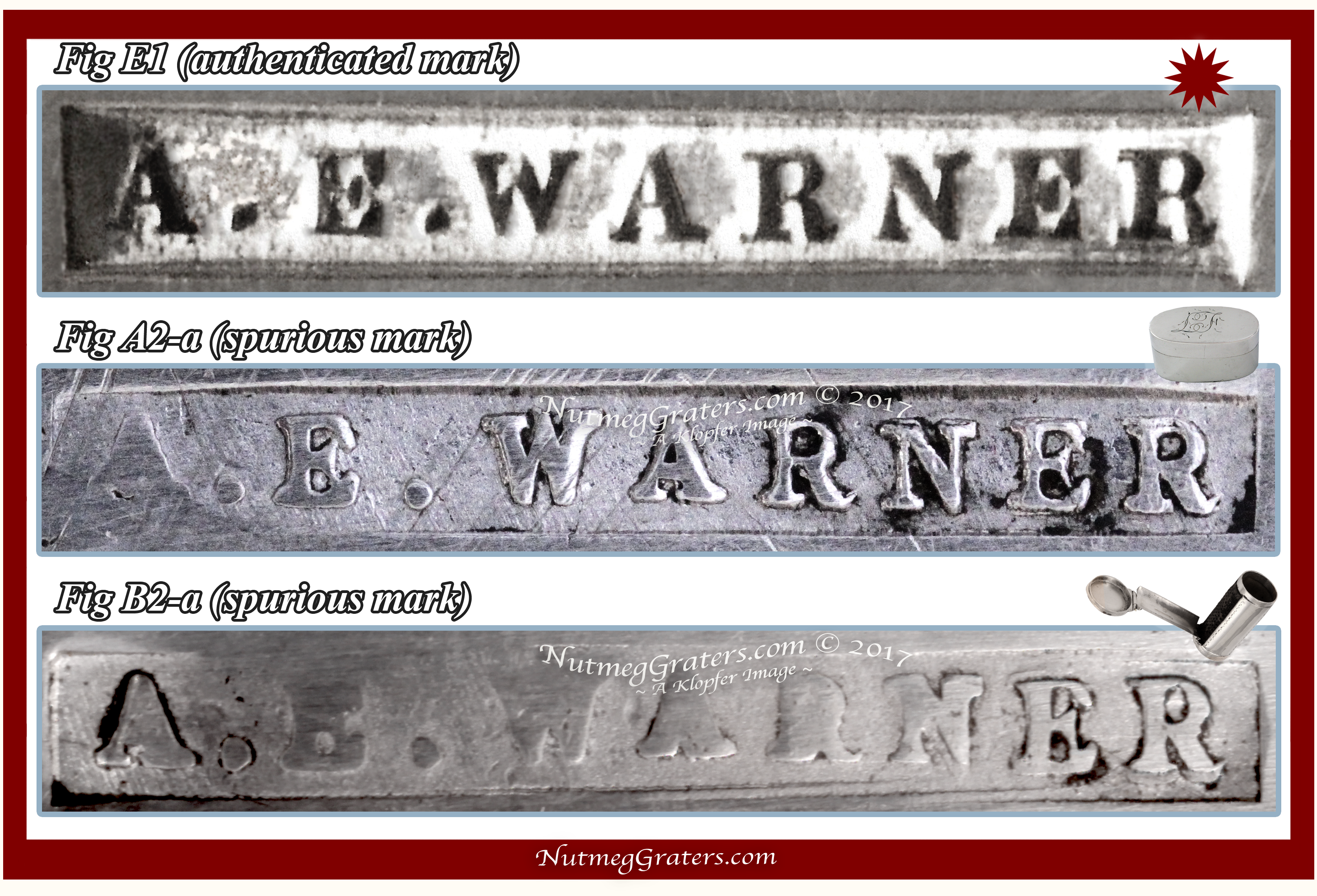 Comparison of Authentic VS Spurious Marks