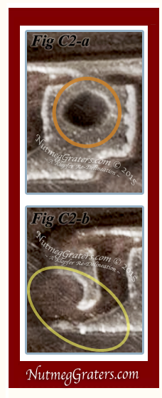 Visual differences seen with mark in question