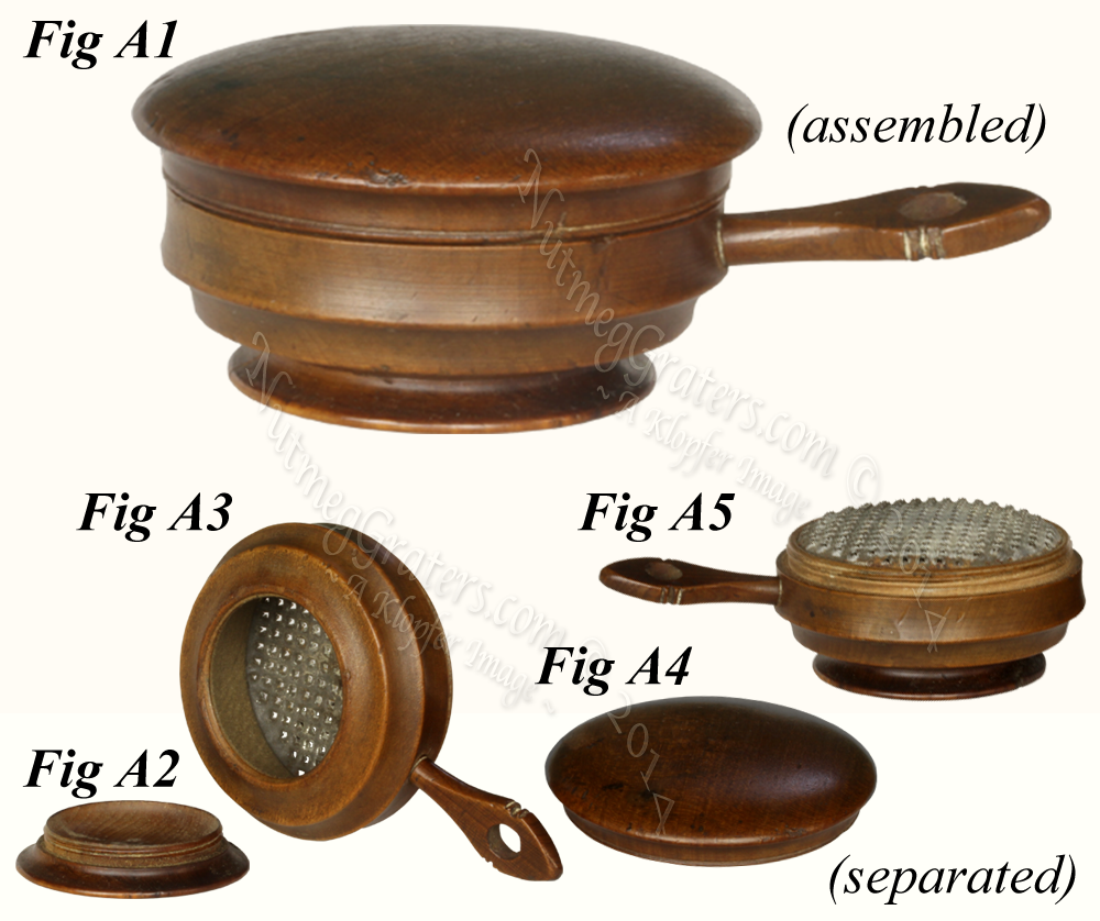 Regency Tunbridge Ware Treen Nutmeg Grater